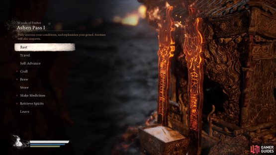 Start at the Ashen Pass I Shrine