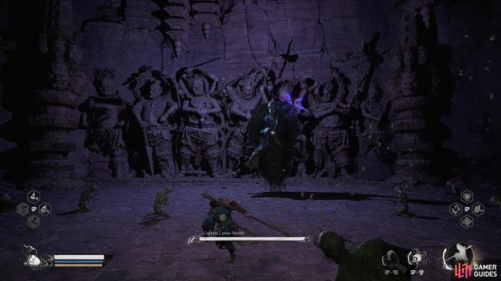 to find Captain Lotus Voice by dropping down into a hole.