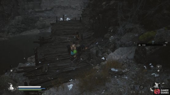 Continue from the Purifying Pool Shrine until you reach this stream.