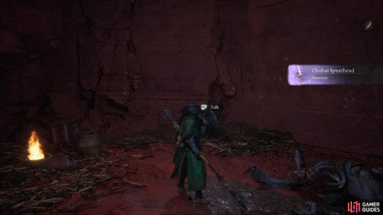 You will get the Chubai Spearhead as a reward to craft a new weapon.