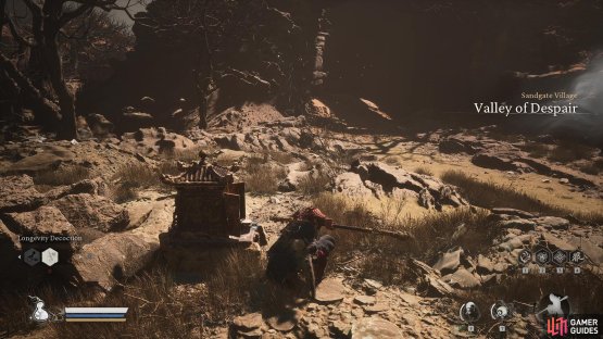 Start at the Valley of Despair Shrine