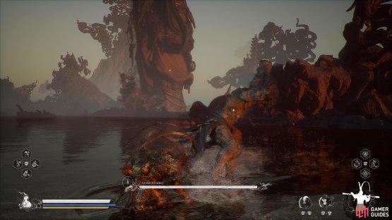 The Stone Monkey will go mad, pounding the ground all around it.