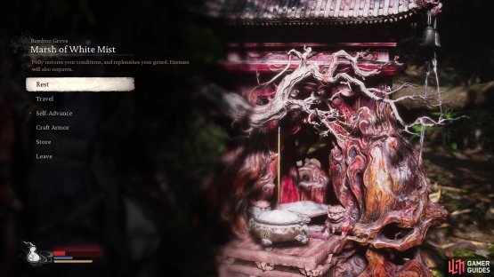 Start at the Marsh of the White Mist Shrine