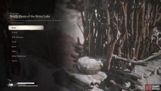 Make your way to the North Shore of the Bitter Lake Shrine.