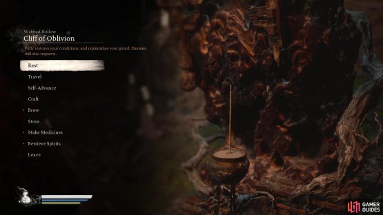 Start at the Cliff of Oblivion Shrine