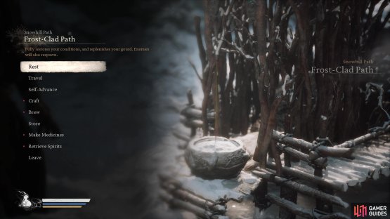 Start at the Frost-Clad Path Shrine
