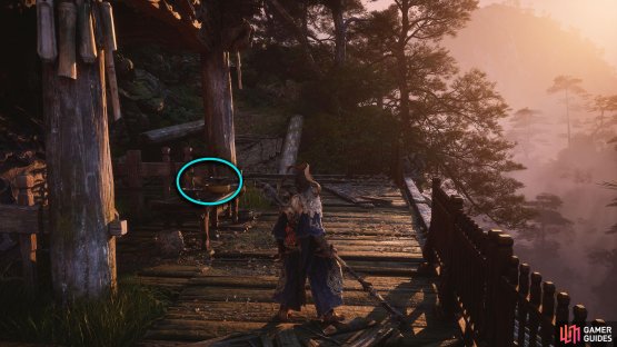 Eventually, you&rsquo;ll find an altar to your left with a gold container.