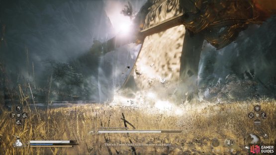 Erlang will summon a massive axe around 70% HP.