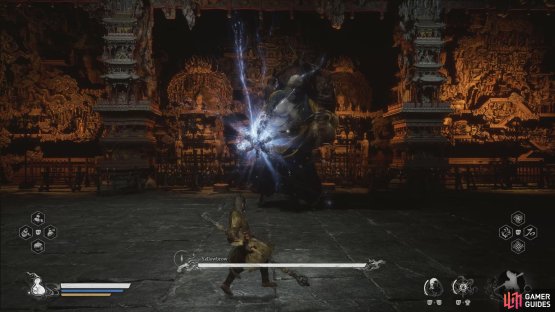 Mace Thrust: When Yellowbrow uses his thrust attack, dodge through it and attack him.