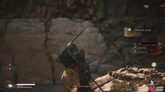 Upon defeat, he&rsquo;ll drop the &ldquo;Old Rattle-Drum&rdquo; Key Item.