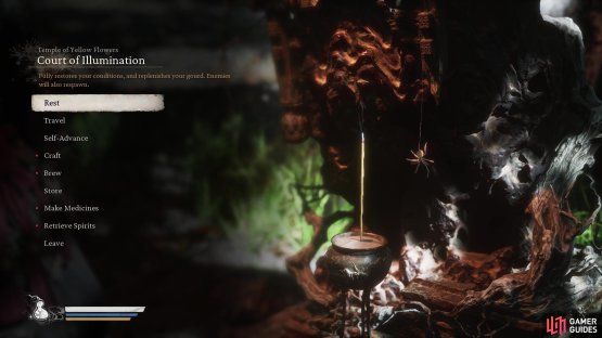 Start at the Court of Illumination Shrine 