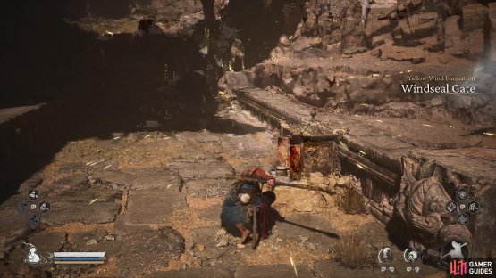 Start at the Windseal Gate Shrine