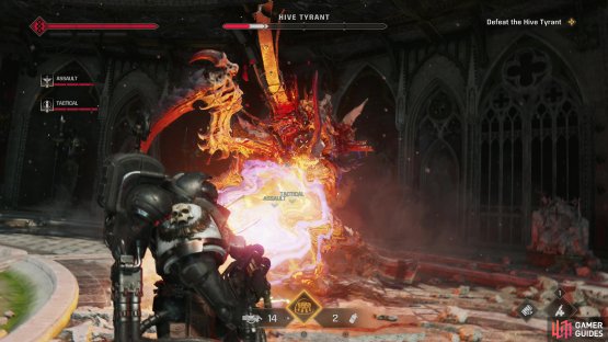 Weapons that require less commitment, like melta weapons, might just work better against the Hive Tyrant.
