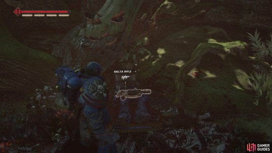 Do yourself a favor and grab a Melta Rifle as you make your way towards the Lictor - it’ll come in handy.