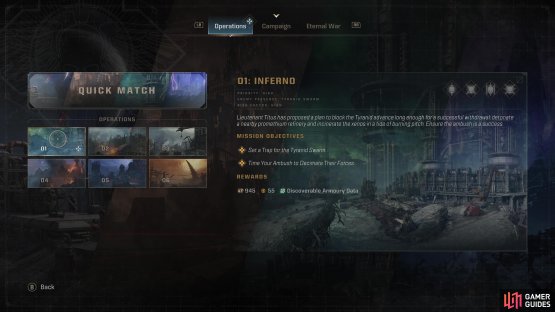 Complete campaign missions to unlock Operations mode missions.