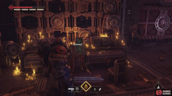 After the first Ripper segment, activate an unmarked terminal to open a door,