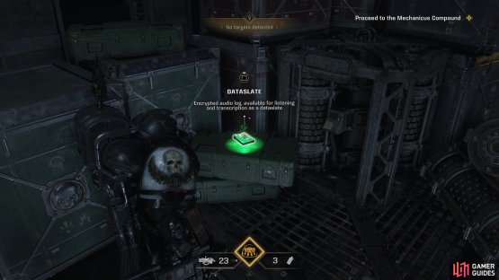 The location of the Dataslate &ldquo;Status: Battle Barge, Sword of Atreus&rdquo;.