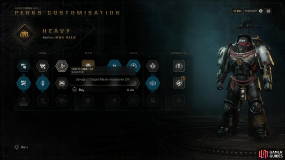 In the case of the Heavy class, running a Heavy Plasma Incinerator and a Plasma Pistol can allow class perks to benefit both weapons.