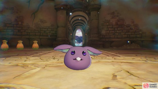 The other is a familiar Black Rabite, if you&rsquo;ve played Trials of Mana.