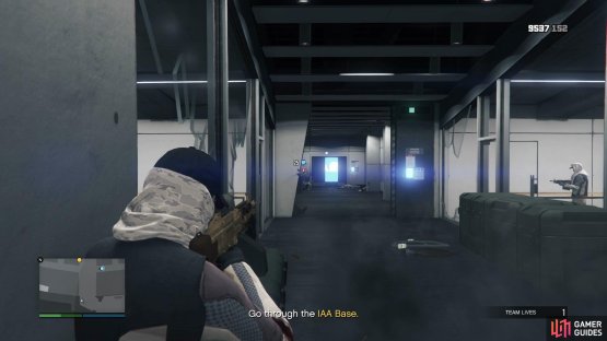 Use the surroundings as cover when taking out the enemies