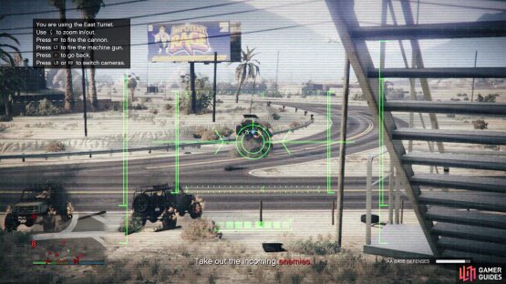 then use the facility’s turrets to take out the incoming outside enemies.