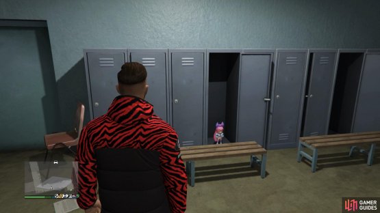 to find the action figure sitting in the hangar locker. 