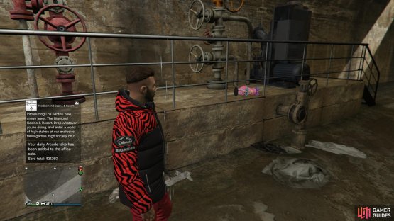 to find the action figure sitting in the maintenance tunnel.