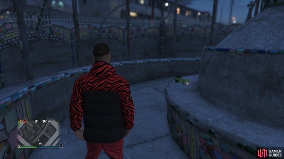 on a base of the tower.