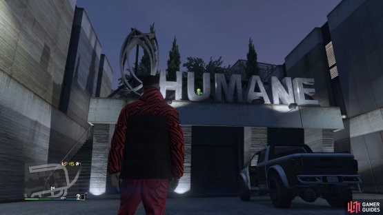 to find the action figure sitting on &ldquo;U&rdquo; of the Humane sign. 