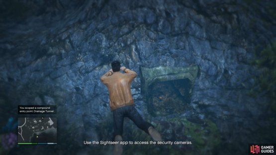 then approach the tunnel to unlock the entry point. 