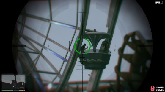 then go to the Ferris wheel and take down Haines. 