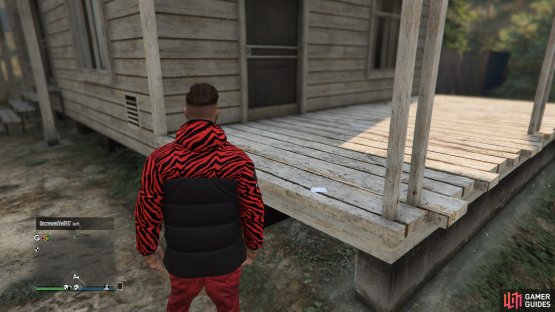 to find the Playing Card sitting on the front porch.