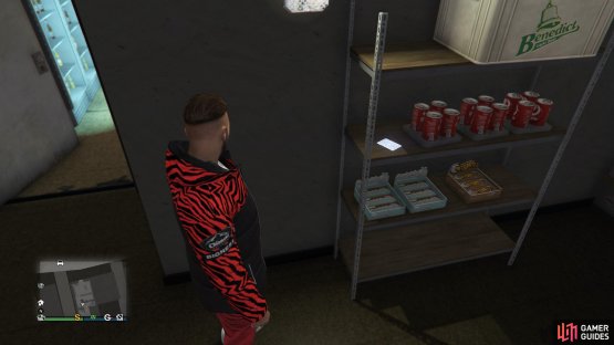 to find the Playing Card sitting on the shelf in the back room.