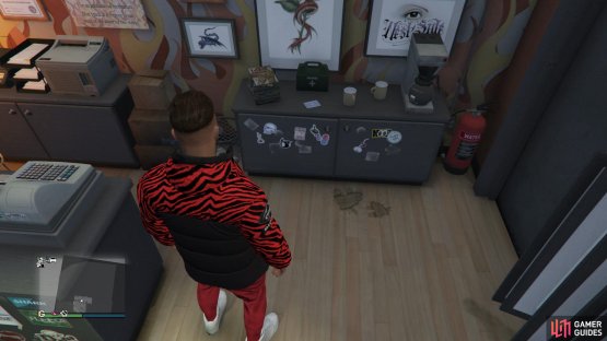 to find this Playing Card sitting on a cabinet 