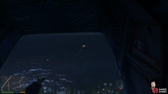 then shoot down the helicopters whilst you fly back to the airstrip. 