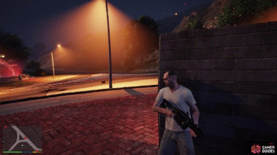 then use the wall for cover whilst the tank begins shooting. 
