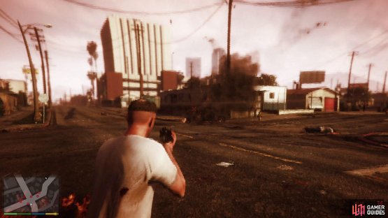 Use grenades to quickly destroy the cars