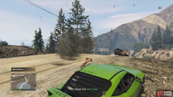 then chase down the agent you&rsquo;re looking for and destroy his vehicle with Sticky Bombs. 