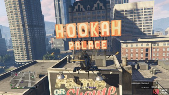 to find the signal jammer on the &ldquo;o&rdquo; of the hookah sign.