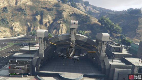to find the signal jammer on top of the amphitheater.