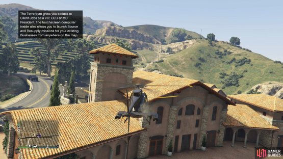 to find the signal jammer on the tower.