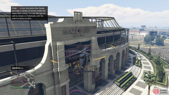 to find the signal jammer sitting on top of the Maze Bank Arena entrance.