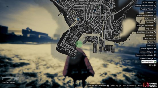 Head down to the seabed located east of LS Airport 