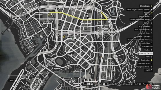 The Cleaning Van will be marked somewhere random on your map