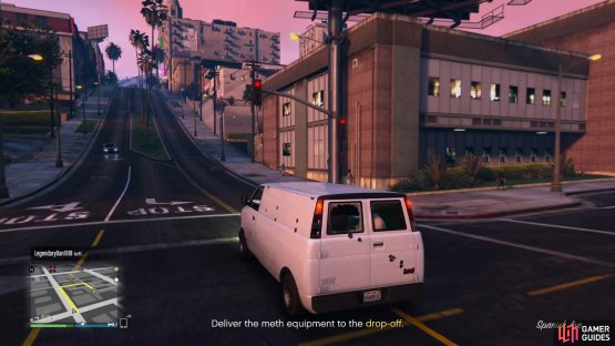 then follow the waypoint to the delivery point. 
