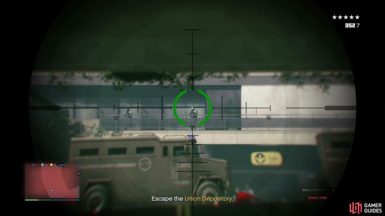 then clear out the enemies before making a run to your escape vehicle. 