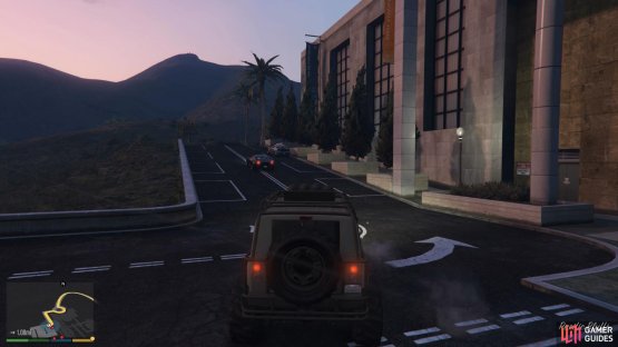 then escape the area in the armoured vehicle.