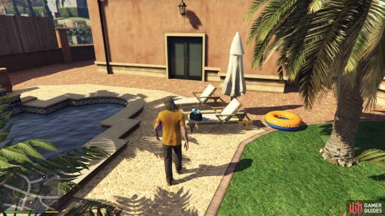 then go to back of the estate and steal the clothes. 