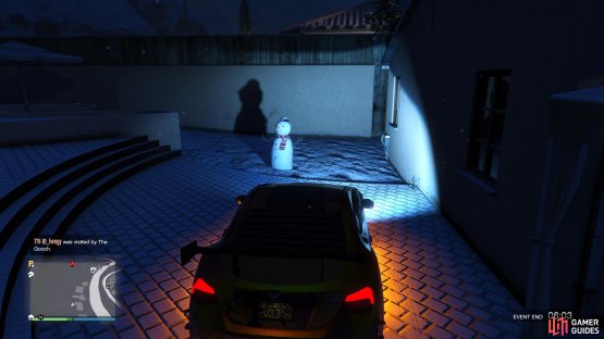to find the Snowman standing in a garden.