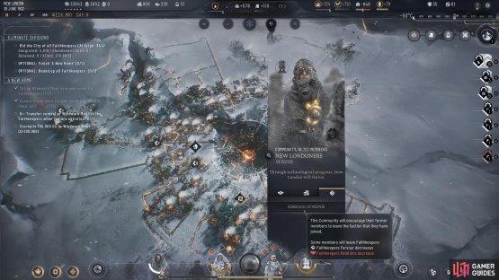 If you have high enough relations with the respective Community, you can deradicalize the faction.